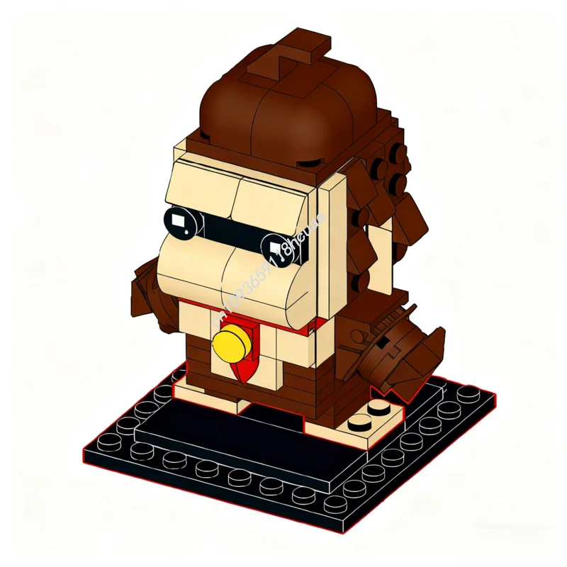 118 elementów MOC Donkey Kong Brickheadz Model z Klocków Architektura Zabawka DIY Pomysł Edukacyjny Prezent na Boże Narodzenie Urodziny