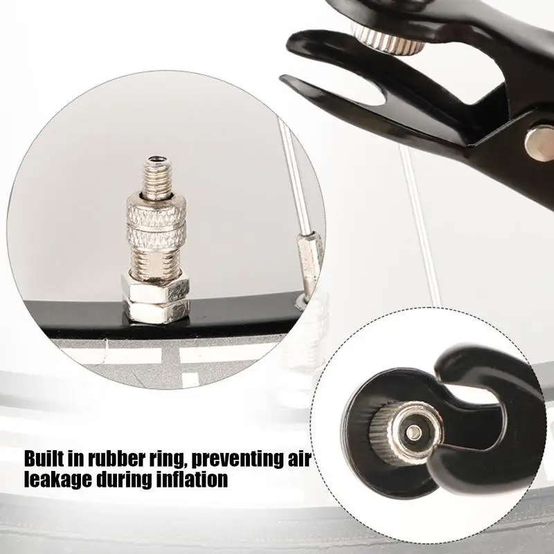 

Tire Air Chuck Clip OnAir Chuck Pump Adapter Valve Air Pump Adapter Valve Bicycle Bike Cycle Tire Tube Bike Pump Nozzle