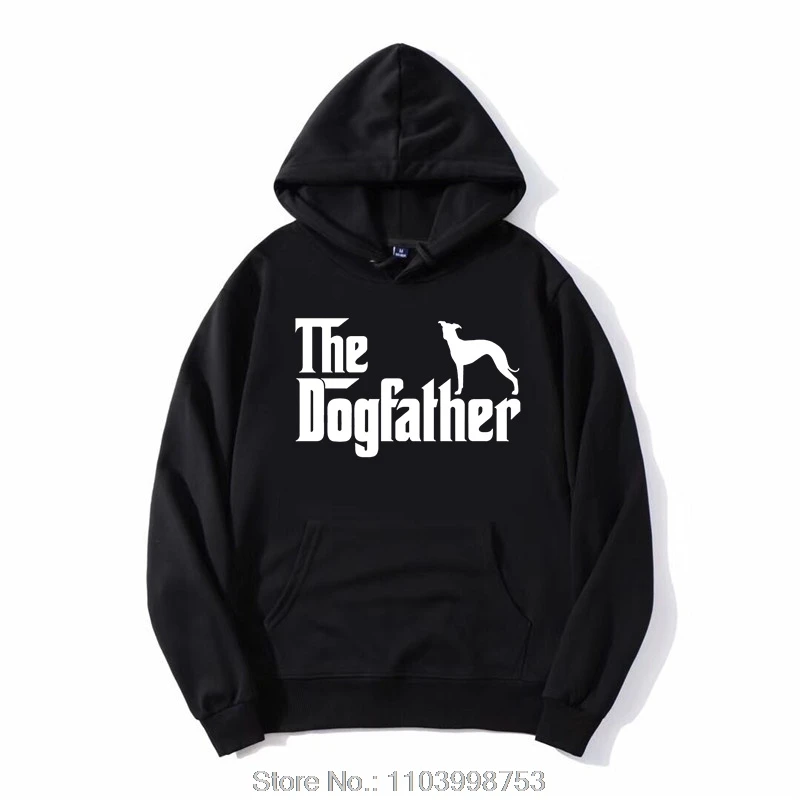 The Dogfather Italian Greyhound Dog Classic Pullover Hoodie Casual Harajuku zip up Jacket Cotton Hoody Tops Oversized Streetwear