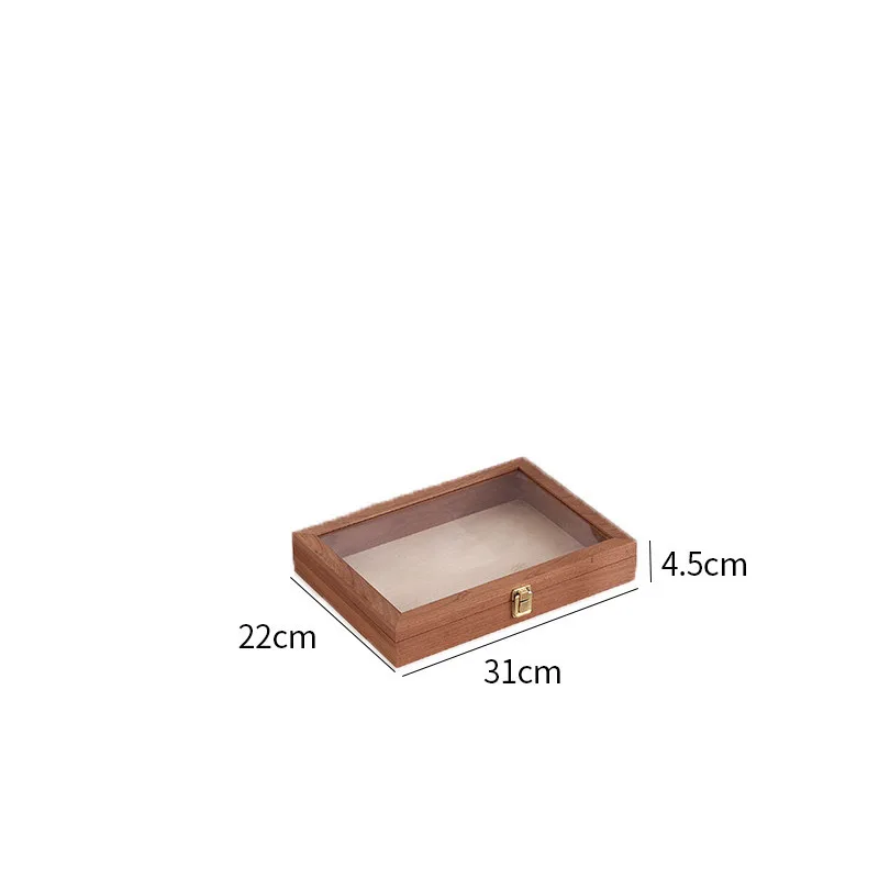 

Rectangular Wooden Storage Box for Dried Flowers Butterfly Specimens Clear Display Case Rustic Shadow Box for Home Office Decor