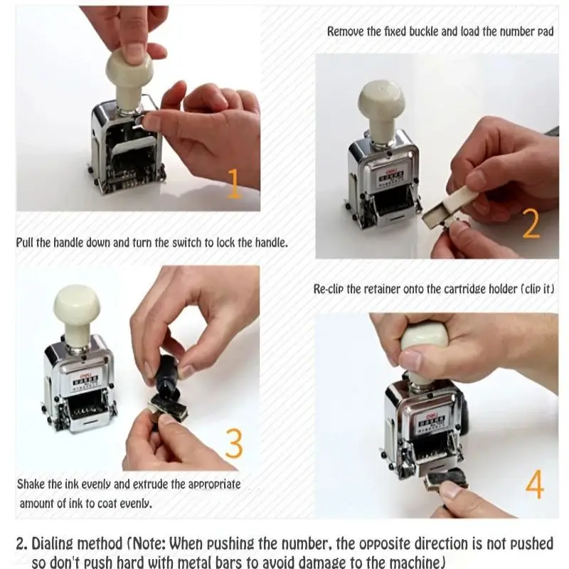 Цифровая автоматическая машина с номером, финансовый кодирующий офисный штамп с 6-15 цифрами, точное регулирование номера, удобная замена чернил
