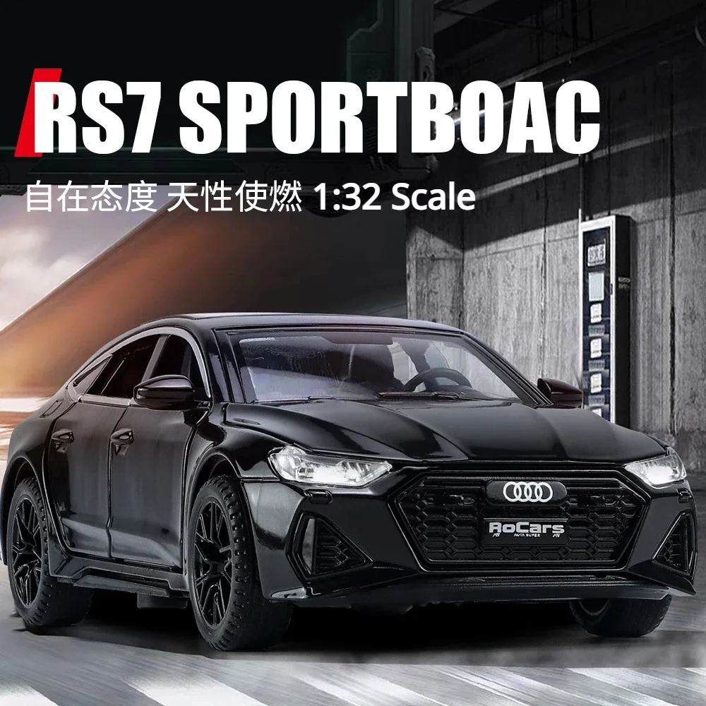 

Новинка 1:32 Audi RS7 Audi RS7 Sportback литой игрушечный автомобиль из сплава Модель автомобиля со звуком и фотографией детская игрушка коллекционные предметы подарок на день рождения