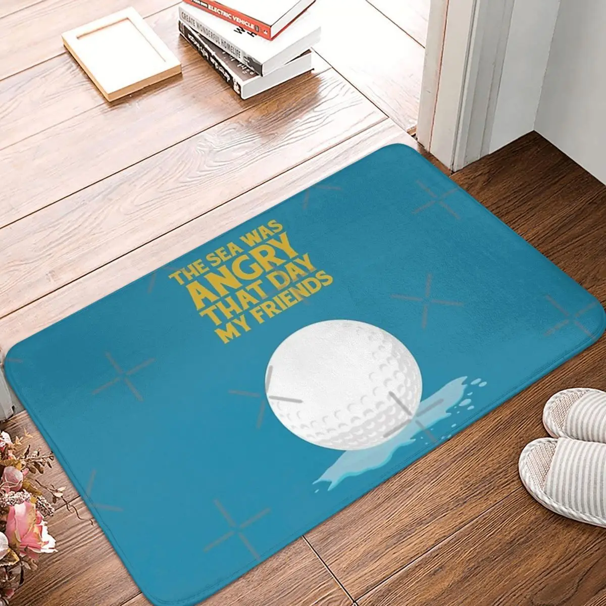 

The Sea Was Angry That Day 40x60cm Carpet Polyester Floor Mats Mats Customizable Living Room Carpets