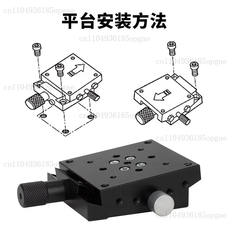 X-axis Angle Tilt Arc Table Manual Fine-tuning Arc Slide GFG/GFWG40/60 Positive and Negative Adjustment Goniometer
