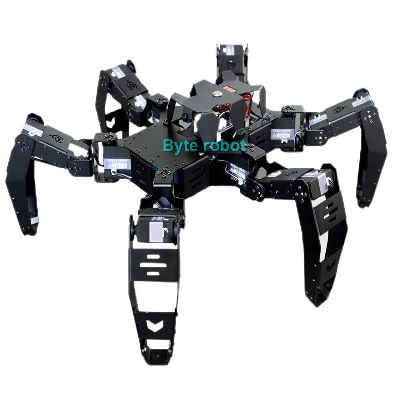 Hexapod العنكبوت الآلي الآلي الآلي لاردوينو ، أجهزة المعادن ، 18 Dof فيديو العنكبوت ، مجموعة ديي ، ESP32 ، برمجة رسومية