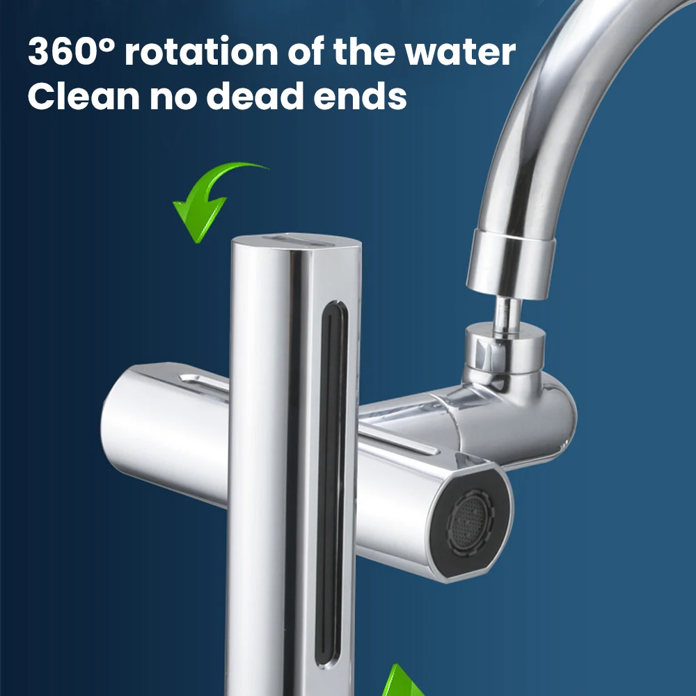 New Kitchen Waterfall Three-mode Universal Swivel Extension Faucet Splash-proof Nozzle Sink Multi-function