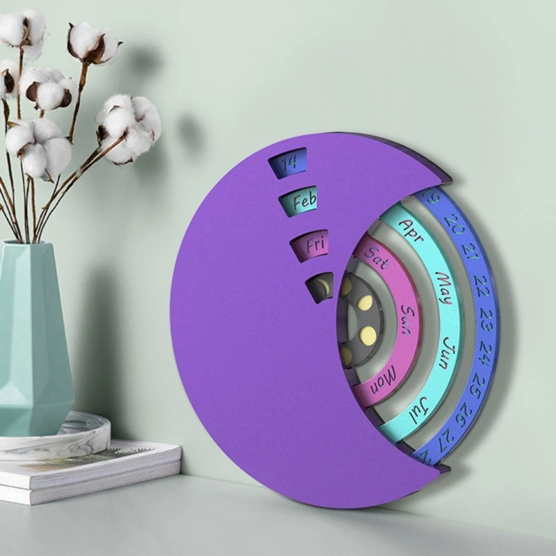 3Pieces/set Exquisite Calendar Discs Silicone Molds Round Moon Disc Resin Molds Drop shipping