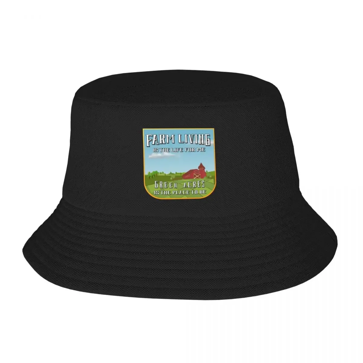 Farm Living Is The Life For Me, Green Acres Is The Place To Be Bucket Hat Tactical Cap Hat For Man Women's