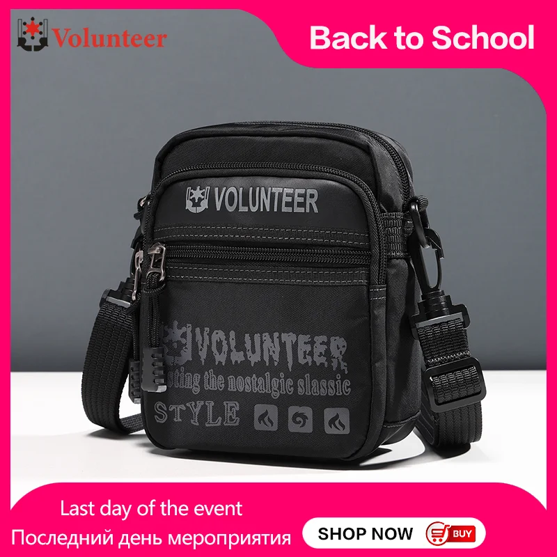 

Volunteer Men's Shoulder Sling Bags Oxford Cloth Mini Casual Phone Waterproof Durable Lightweight New Crossbody Bag Men 1832-05