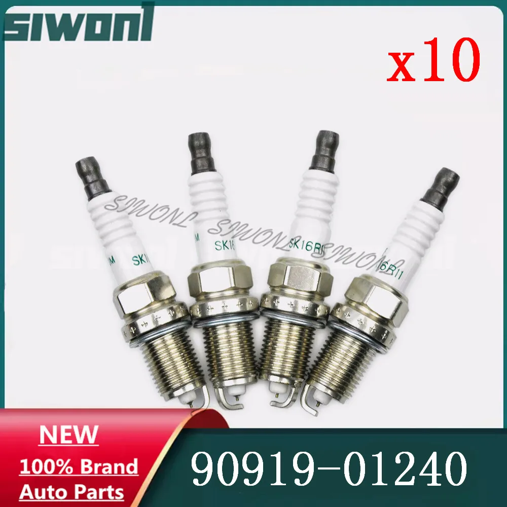

10 шт./лот иридиевые свечи зажигания SK16R11 90919-01240 для Toyota Corolla Matrix Prius SK16R-11 9091901240