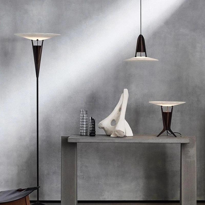

Modern simple marble living room bedroom floor lamp