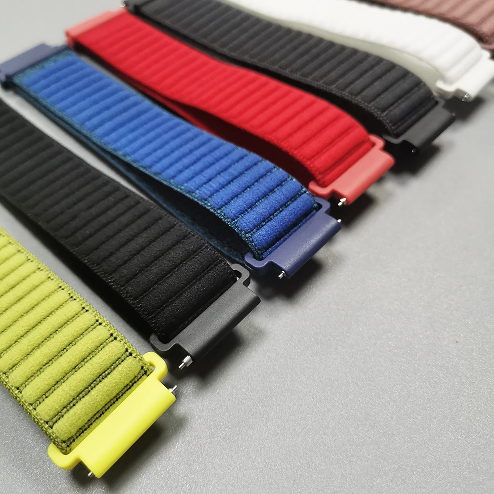 20mm 22mm Watch Band For Amazfit CHEETAH 2 Ultra/Active 2 3 Nylon Strap Amazfit BALANCE 2/Bip 6 5/GTS 4 2mini/GTR4 3 2e Bracelet