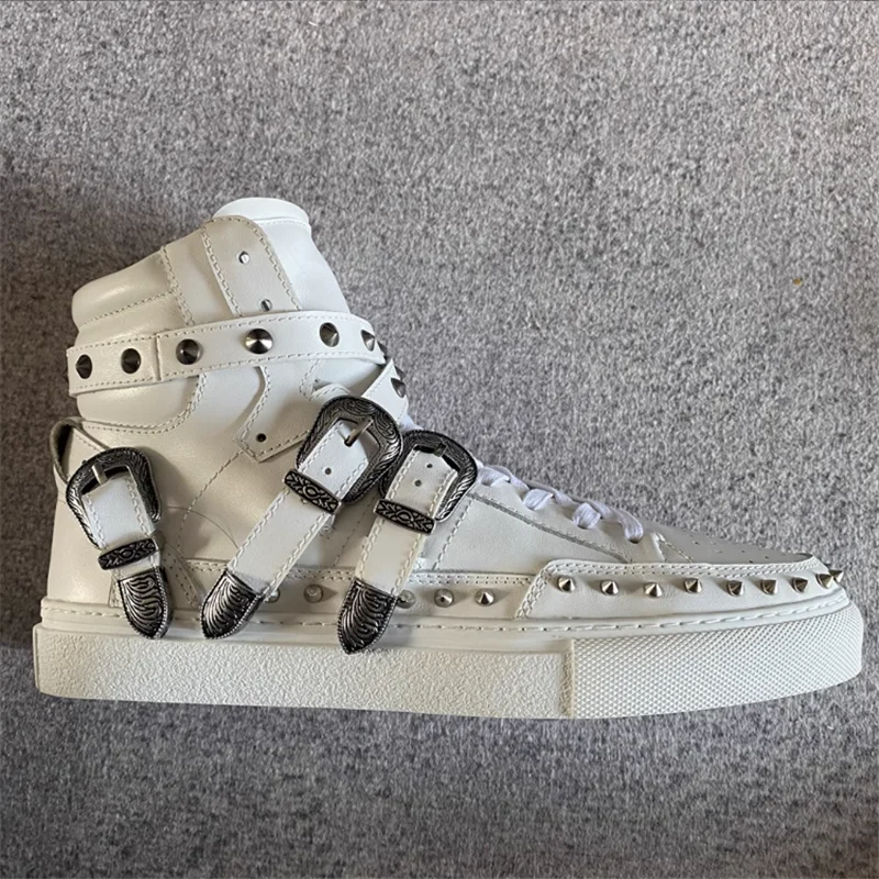 رجل جلد طبيعي برشام التمهيد القصير جولة تو سميكة سوليد الرجال التمهيد الأبيض