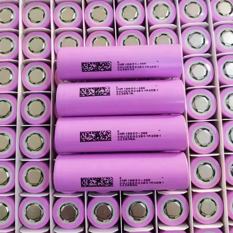 18650 akku 3.7V 2600mAh baterai Li-ion isi ulang NR18650-26E kapasitas nyata 2600mah untuk sepeda listrik