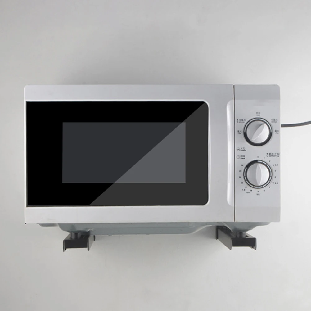 

Steel Microwave Oven Mounted Foldable Stretch Shelf Metal Bracket Kitchen