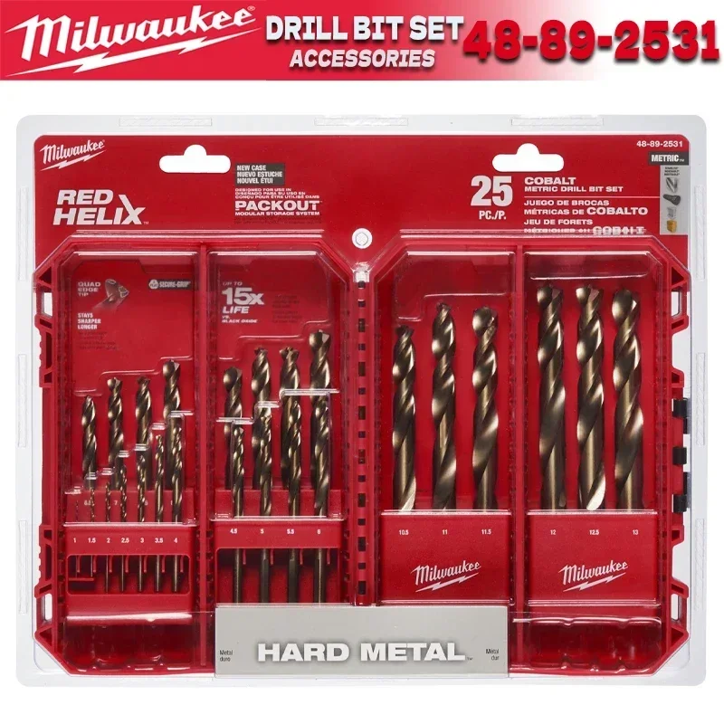 Imagem -03 - Milwaukee 4932492004 48324013 48892531 Conjunto de Broca de Driver Acessórios para Ferramentas Elétricas 4899-4860 4932492008 48-89-2530