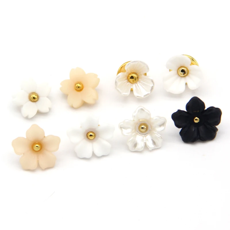HENGC Vintage Flower plastikowe ozdobne guziki do odzieży kobiet kurtka koszula dzieci szycia akcesoria do rękodzieła hurtownia