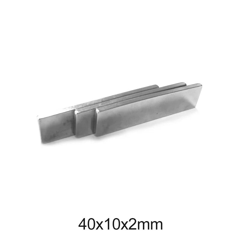 40x10x2 Strong Sheet  Magnet 40*10*2mm Block Rectangular Magnet 40x10x2mm For Home Refrigerators, Offices DIY 40*10*2 mm