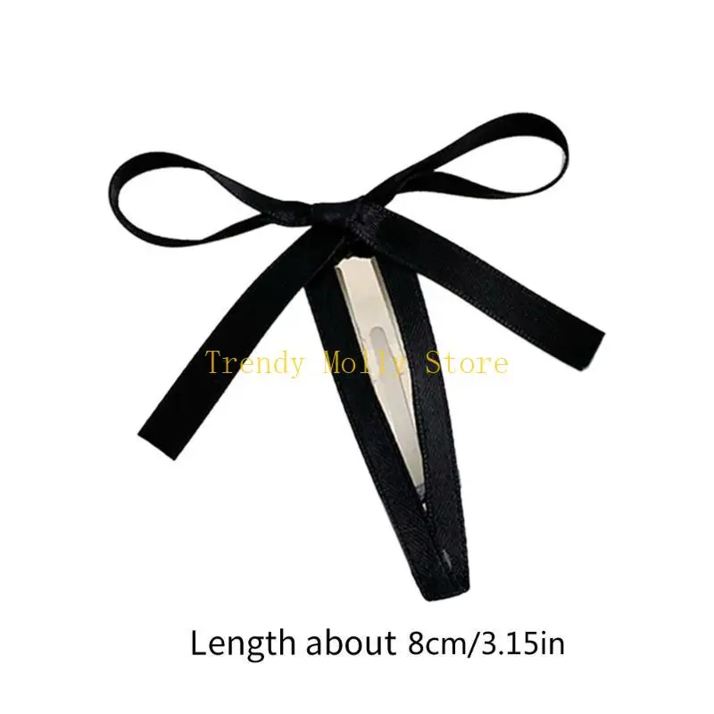 N5KB Bowknot Hair Clip Ribbon Bow Hair Scle