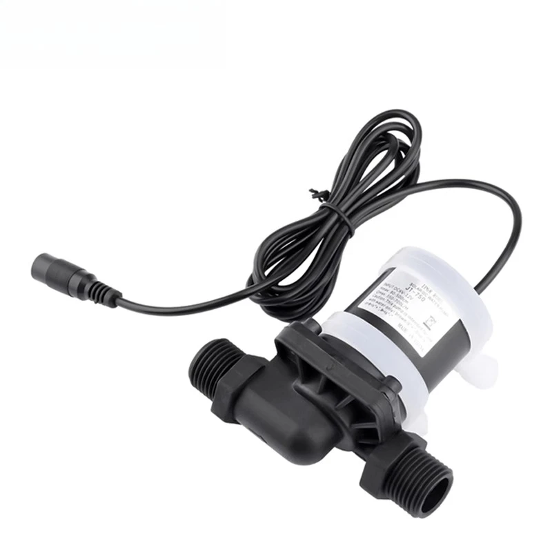JT-750 DC12V/24V DC Brushless Submersible Pump Amphibious High-lift Large-flow Pumping Booster Pump Shower