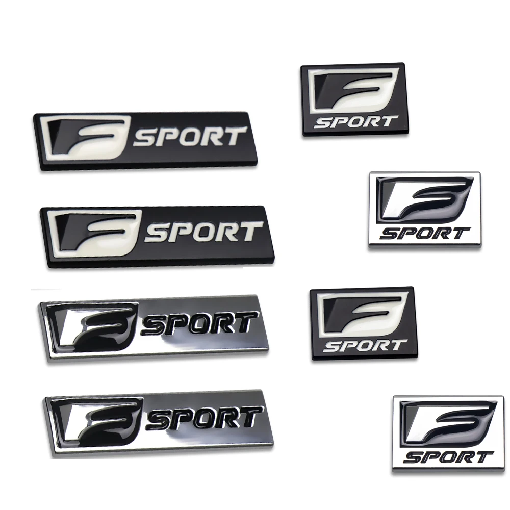 

2PCS 3D Metal Fsport Badge Car Body Trunk Decor Sticker For Lexus IS200T IS250 IS300 RX300 CT NX RX GS RX330 RX350 CT200 GX470