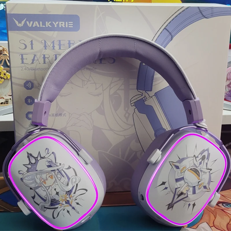 

VALKYRIE VK S1 Беспроводные Hi-Fi наушники 3,5 мм Аудиопорт AI Шумоподавление BT EQ Игровая гарнитура с микрофоном FPS Аксессуары для геймеров