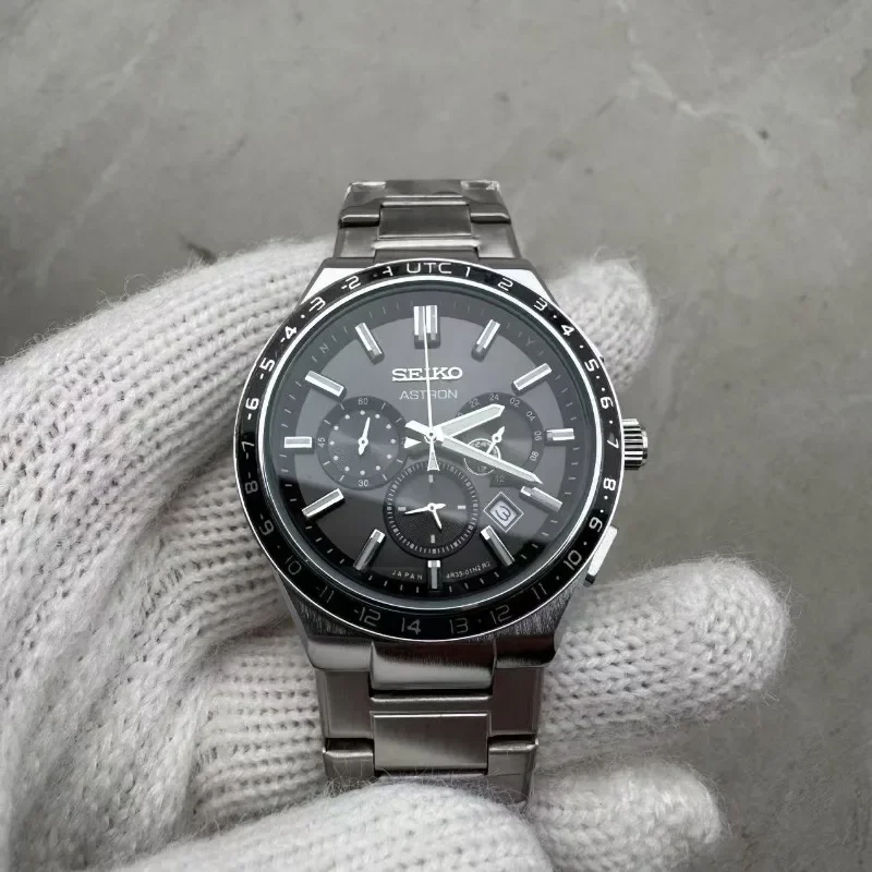 Seiko العلامة التجارية الفاخرة أزياء الأعمال عارضة الرياضة متعددة الوظائف كرونوغراف حار بيع رجل غير الميكانيكية كوارتز ساعة معصم