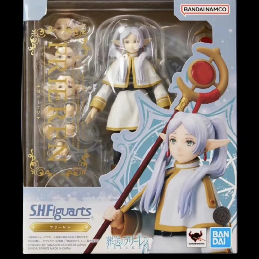 Bandai SHFiguarts Frieren na pogrzebie Frieren paproć SHF oryginalna figurka Model postaci z Anime kolekcjonerska zabawka dziecięca 14Cm