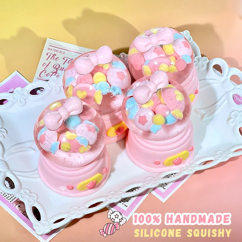 Candy Gachapon ซิลิโคนเกรดอาหาร Taba Squishy,สํานักงานความเครียดบรรเทาครีมนุ่ม Handmade Squeeze ของเล่น,ของขวัญคริสต์มาสฮาโลวีน