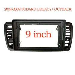 For Right Steering Wheel Subaru Legacy Outback 2009-2014 Car Radio Frame Fascia Panel 9 inch Android Facia Bezel Plate Trim