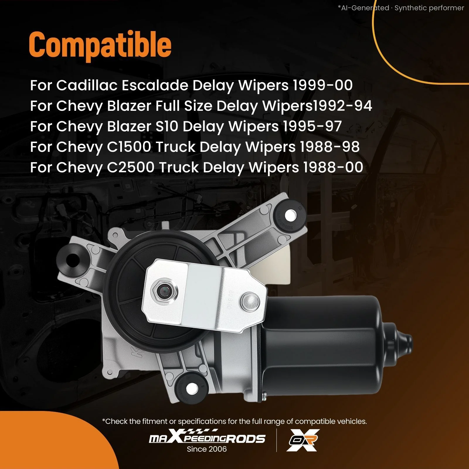 Front Wiper Motor for Cadillac Escalade/Chevy Tahoe 1999-2000 12463090 Delay