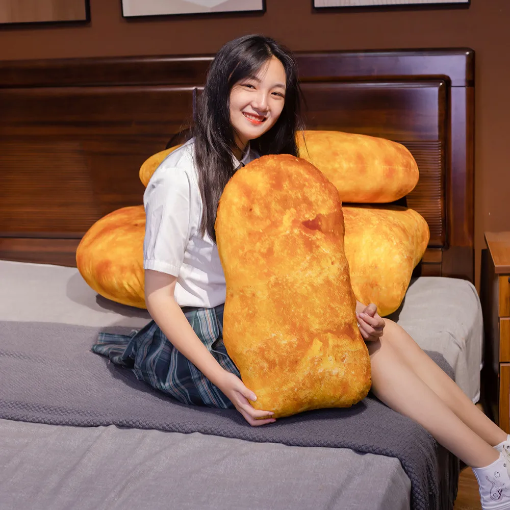 65/90cm Nw Chicken Nuggets Stuffed Plush Toy For Kids Cartoon Animal Dino Baby Doll Sleep Pillow Cushion Christmas Gft