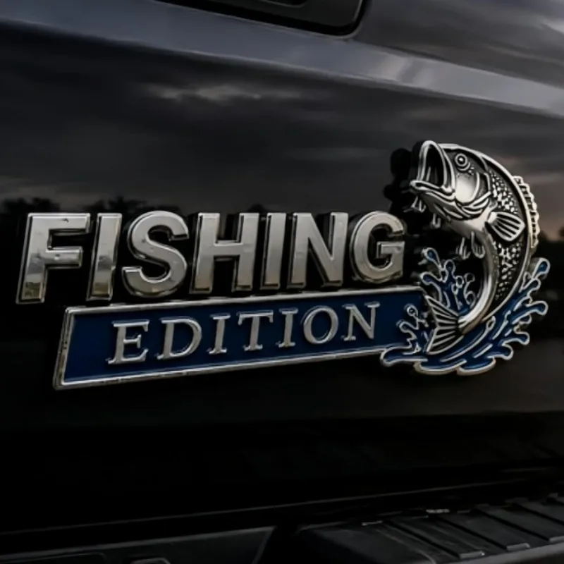 High-quality Custom Metal Car Stickers with The Letter 