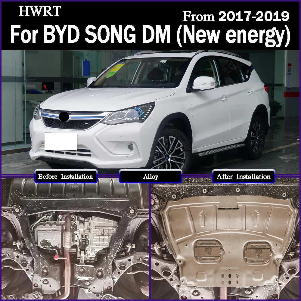 

Car Under Engine Guard Mudguard Board Splash Shield Mud Fender Plate Panel For BYD SONG DM (New energy) 2017-2019 1.5T