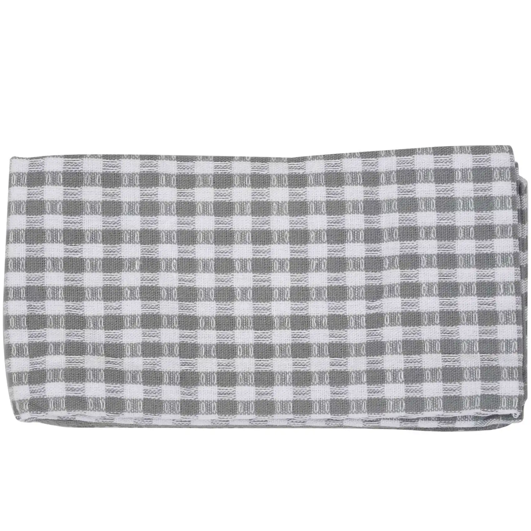AA81-Classic Kitchen Towels, 100% Natural Cotton, The Best Tea Towels,Dish Cloth,18 X 25 Inch,9 Pack,White With Grey Stripe