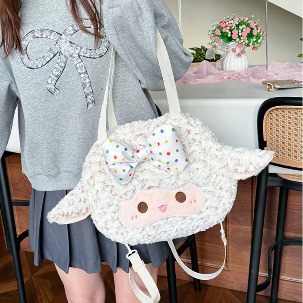 

Kawaii животные овцы плюшевый рюкзак сумка для телефона плюшевая кукла большая овечья сумка на плечо милая большая вместительная школьная сумка с героями мультфильмов на открытом воздухе