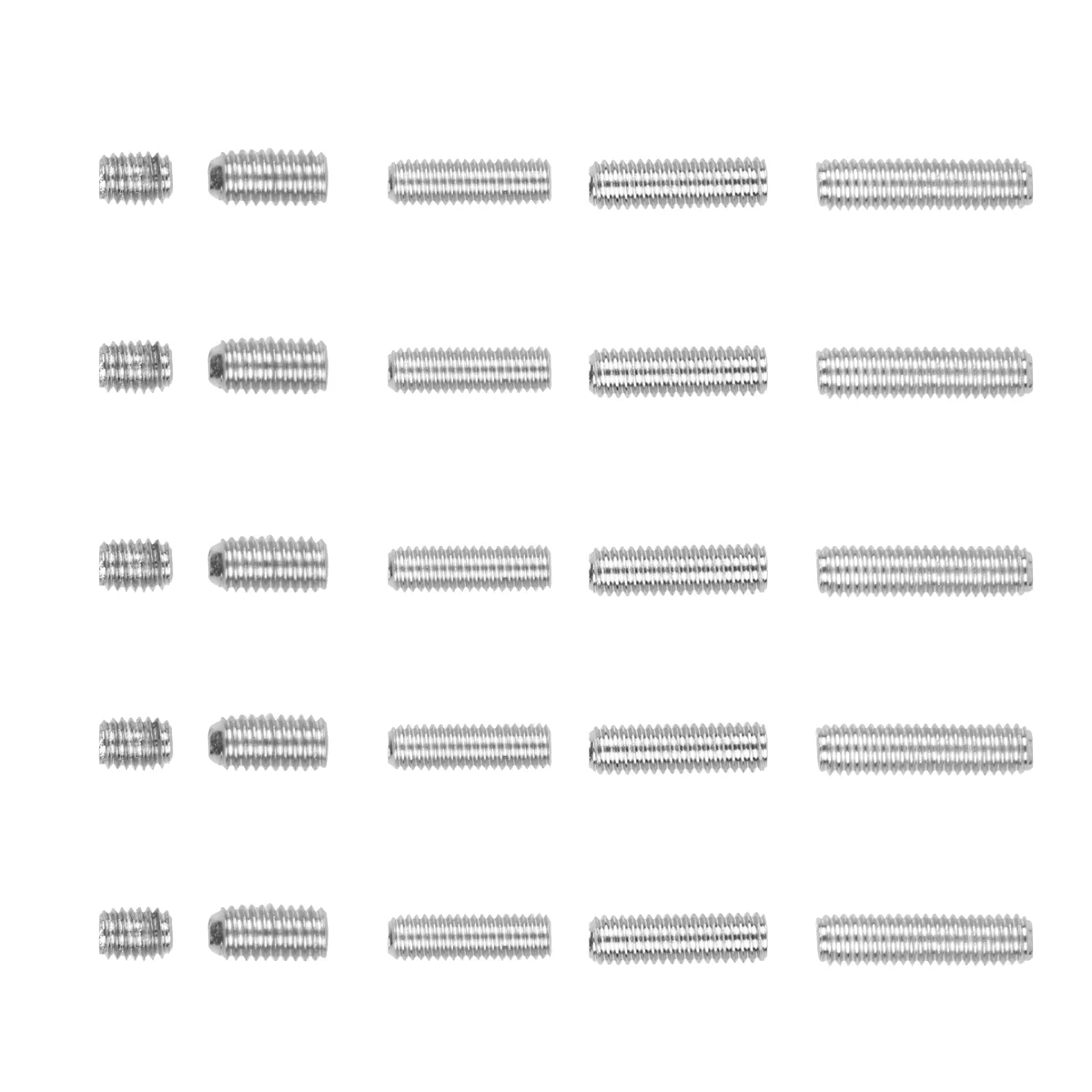 25pcs Height Adjustment Electric Bass Guitar Bridge Saddles Hexagon Screws Tremolo Bridge Hex Screws for Tremolo Electric Guitar