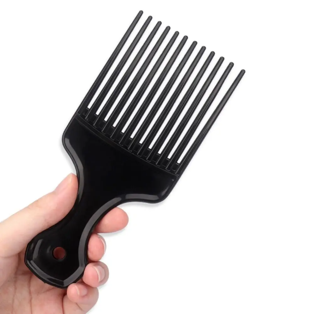

Вьющиеся афро пластиковые вилки, расческа с широкими зубцами, черная вставка, расчески для волос, массажная антистатическая расческа для женщин/мужчин