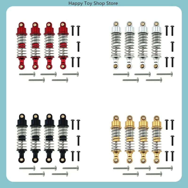 Metal Upgrade Adjustable Oil Shock Absorbers for MJX 1/18 H18P RC Car Spare Parts