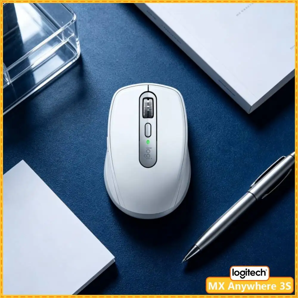 Productivity MX Anywhere 3S - 8000 DPI, MagSpeed Scroll, 3-Device Connect, Perfect for Camera Product Presentation & Office