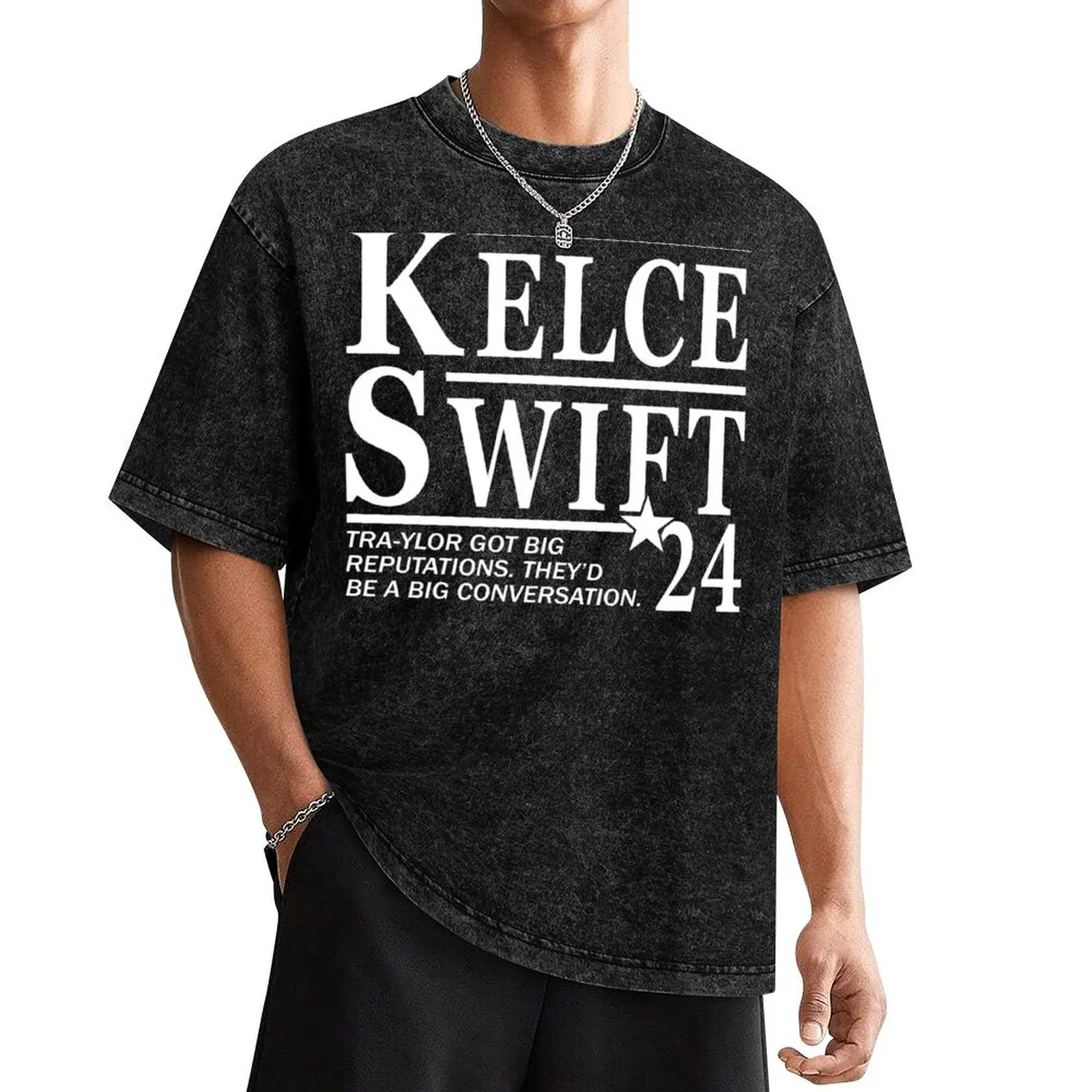 KELCE SWIFT 2024 T-Shirt oversized t shirt tees black t shirts for men