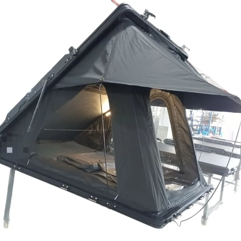 50Kgs light and thin roof tent aluminum alloy triangle outdoor camping account, windproof and portable, a must for self-driving