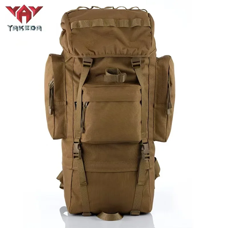 

YAKEDA 65L Travel Camping Backpack Hiking Bag Men Large Capacity Climbing Backpack Outdoor Sports 65L Bag
