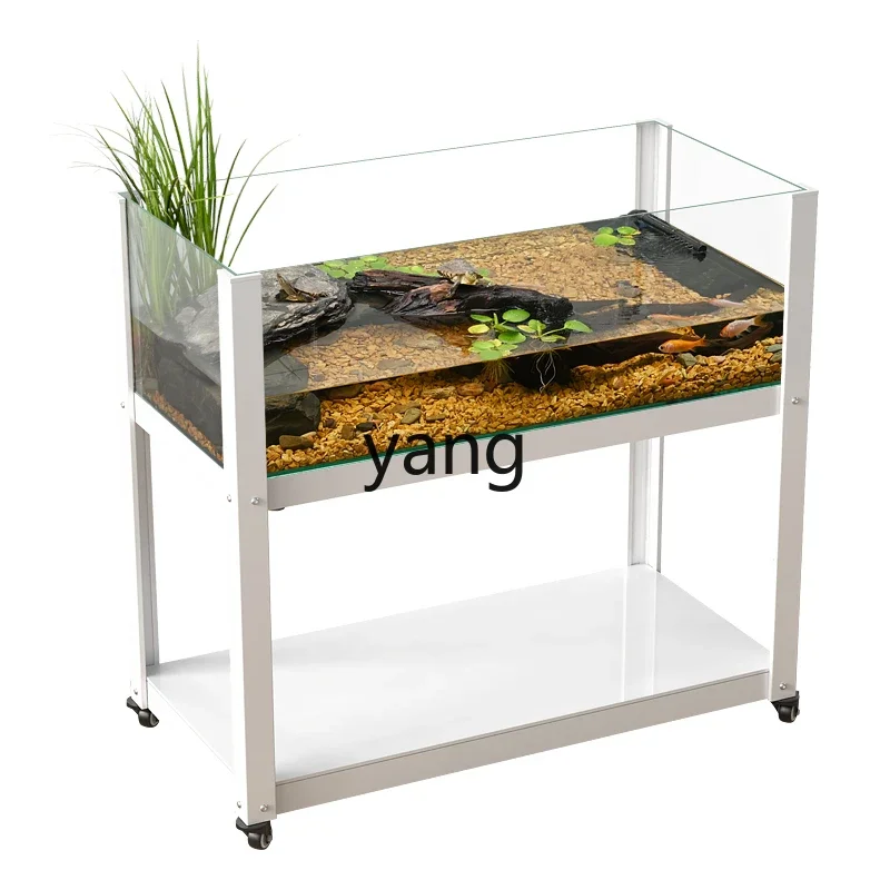 ZL ecological landscaping green plants large water and land tank household water-free turtle special large glass tank