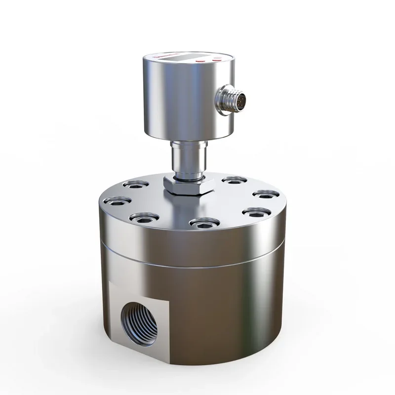 Gear Flowmeter FTG-1600 High Precision Digital Display Miniature Lubricating Oil High Viscosity Liquid Flowmeter