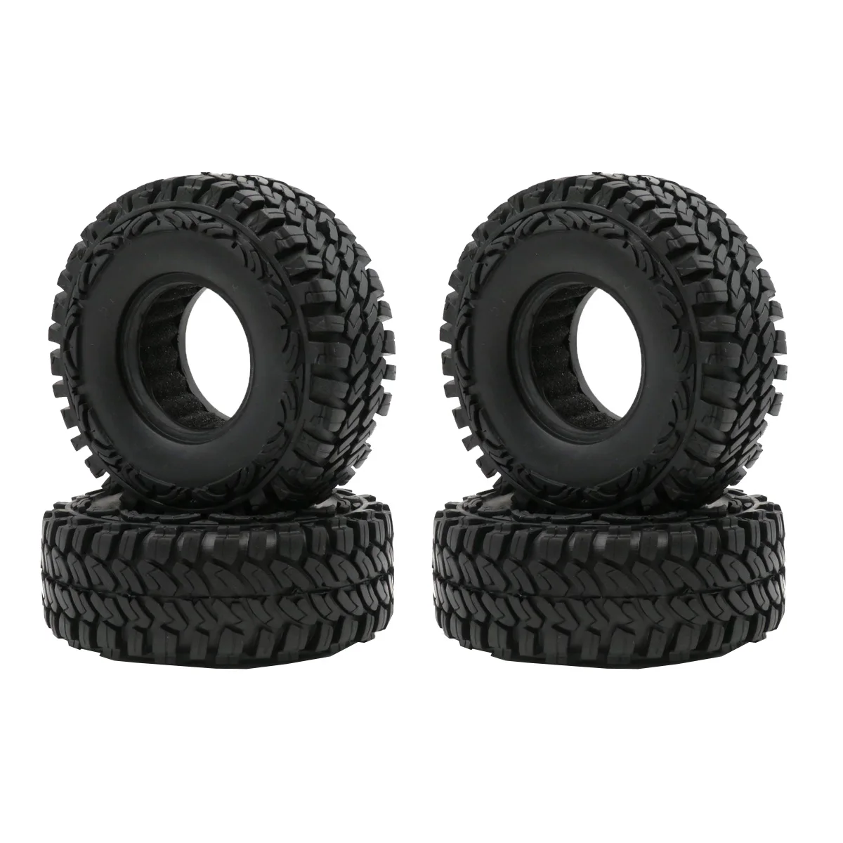 4PCS 110mm RC 1.9 RC Crawler Tires Soft Rubber Good Grip for 1/10 Scale TRX4 Axial SCX10 Redcat Gen 8 RC4WD Rocks Mud Dirt