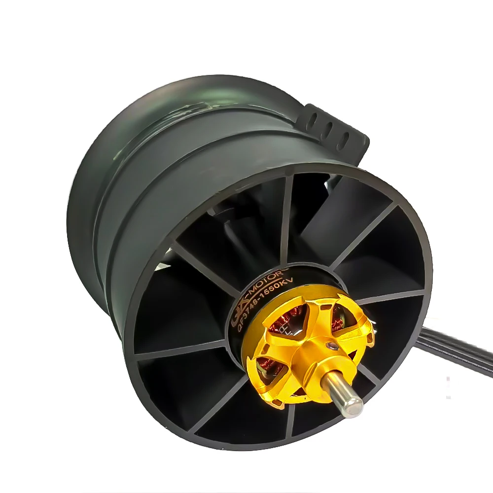 QX-MOTOR 90mm EDF 12 Blades Ducted Fan QF3748 QF3758 Brushless Motor For RC FPV Helicopter Quadcopter Multiaxis Drone Parts