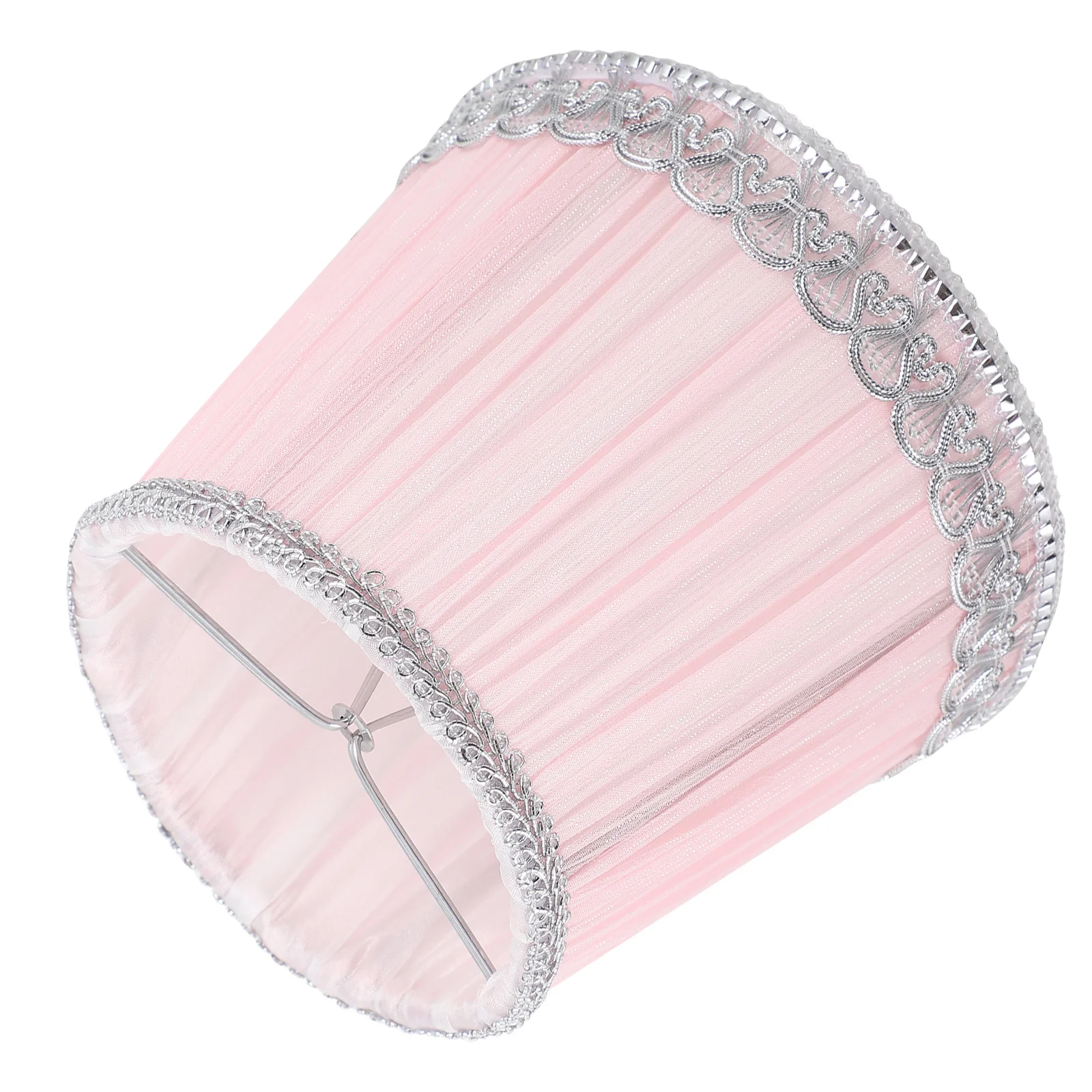 

Pleated Chiffon Lampshade Light Cover Replacement Accessory for Bedroom Living Room Decor Elegant Diffuse Lighting Ornament