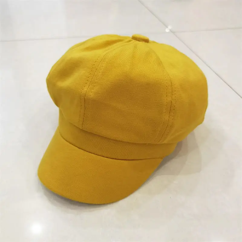 Movie Cosplay Hat Unisex Yellow Retro Beret Casual Fashion Cap Carnival Dress Up Accessories