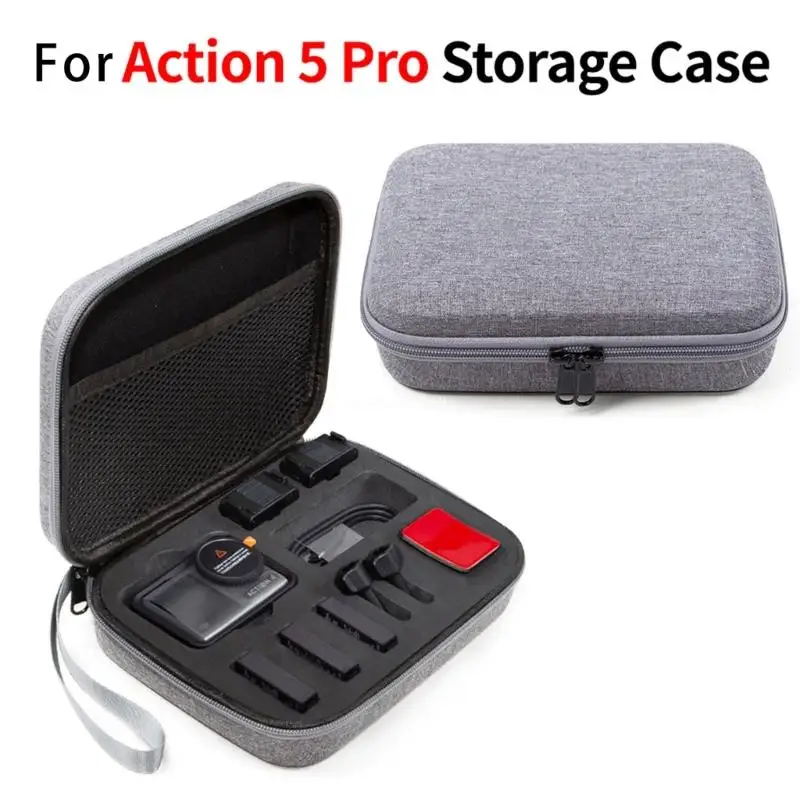 Secures Fit Case for Action 5Pro Camera Case with Organized Compartments Dropship